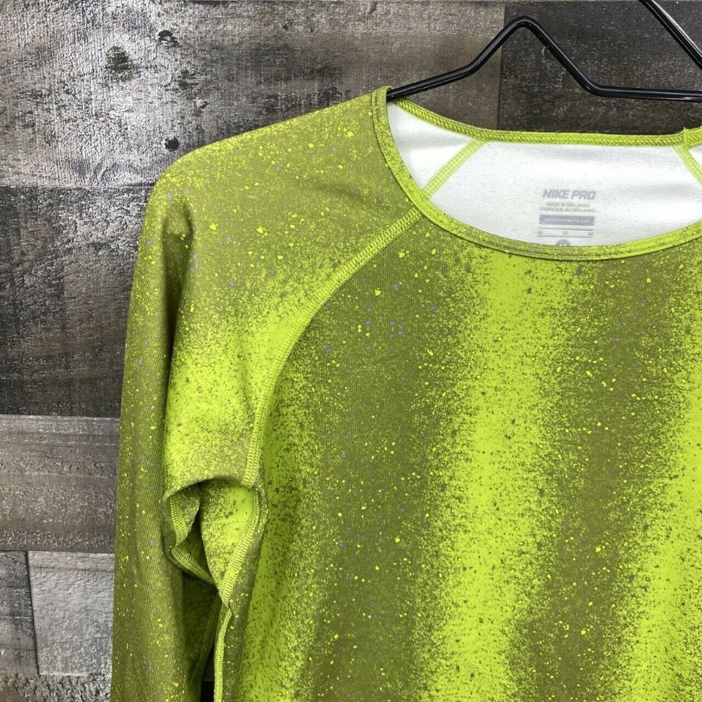 Nike Pro Long Sleeve Fleece Lined Athletic Top MED - Picture 3 of 7